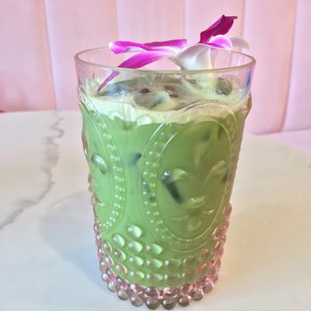 Holy Matcha - Iced latte with almond milk - Tea Rooms Near Me - San Diego, California Holy Matcha - Iced latte with almond milk - Tea Rooms Near Me - San Diego, California