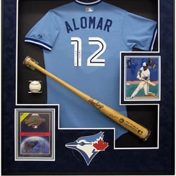 West Coast Authentic - Alomar Signed Bat & Jersey