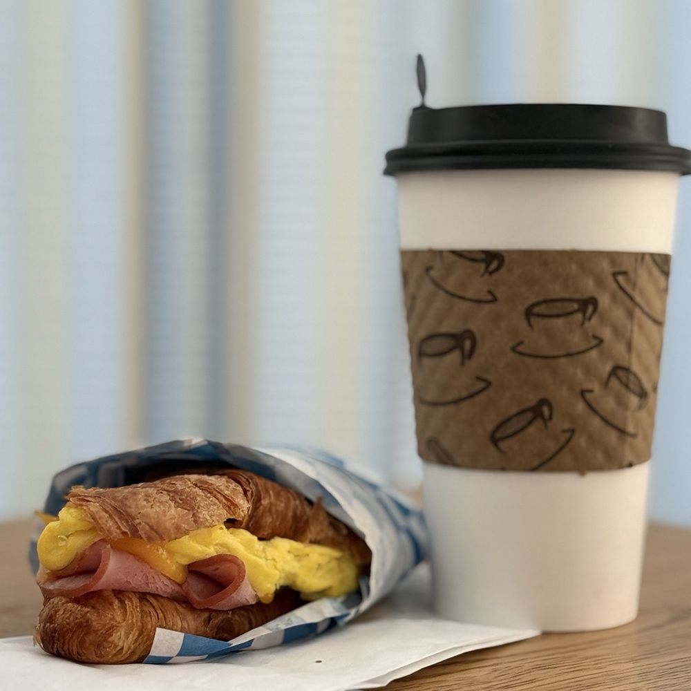 The Coffee Shack - Croissant ham Breakfast Sandwich blueberry Chai Latte - Coffee & Tea Near Me - Campbell, California The Coffee Shack - Croissant ham Breakfast Sandwich blueberry Chai Latte - Coffee & Tea Near Me - Campbell, California