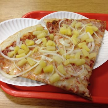 Mola's Pizza - Two slices of pineapple and onion pizza.....this plus garlic knots, and a drink was only slightly over $10. - Pizza Near Me - Cordova, Tennessee Mola's Pizza - Two slices of pineapple and onion pizza.....this plus garlic knots, and a drink was only slightly over $10. - Pizza Near Me - Cordova, Tennessee