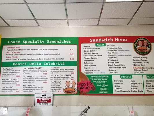 Menu photo 8 Calabria Bros San Francisco, CA