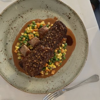 221 South Oak - Bison Short Ribs with Pepita Crumble - New American Near Me - Telluride, Colorado 221 South Oak - Bison Short Ribs with Pepita Crumble - New American Near Me - Telluride, Colorado