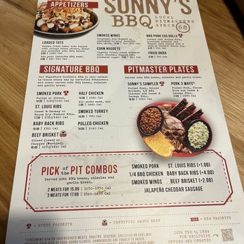 Sonny's BBQ - Menu - Barbeque Near Me - Merritt Island, Florida