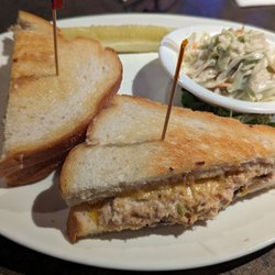 Village Pub & Poker - Tuna melt and coleslaw