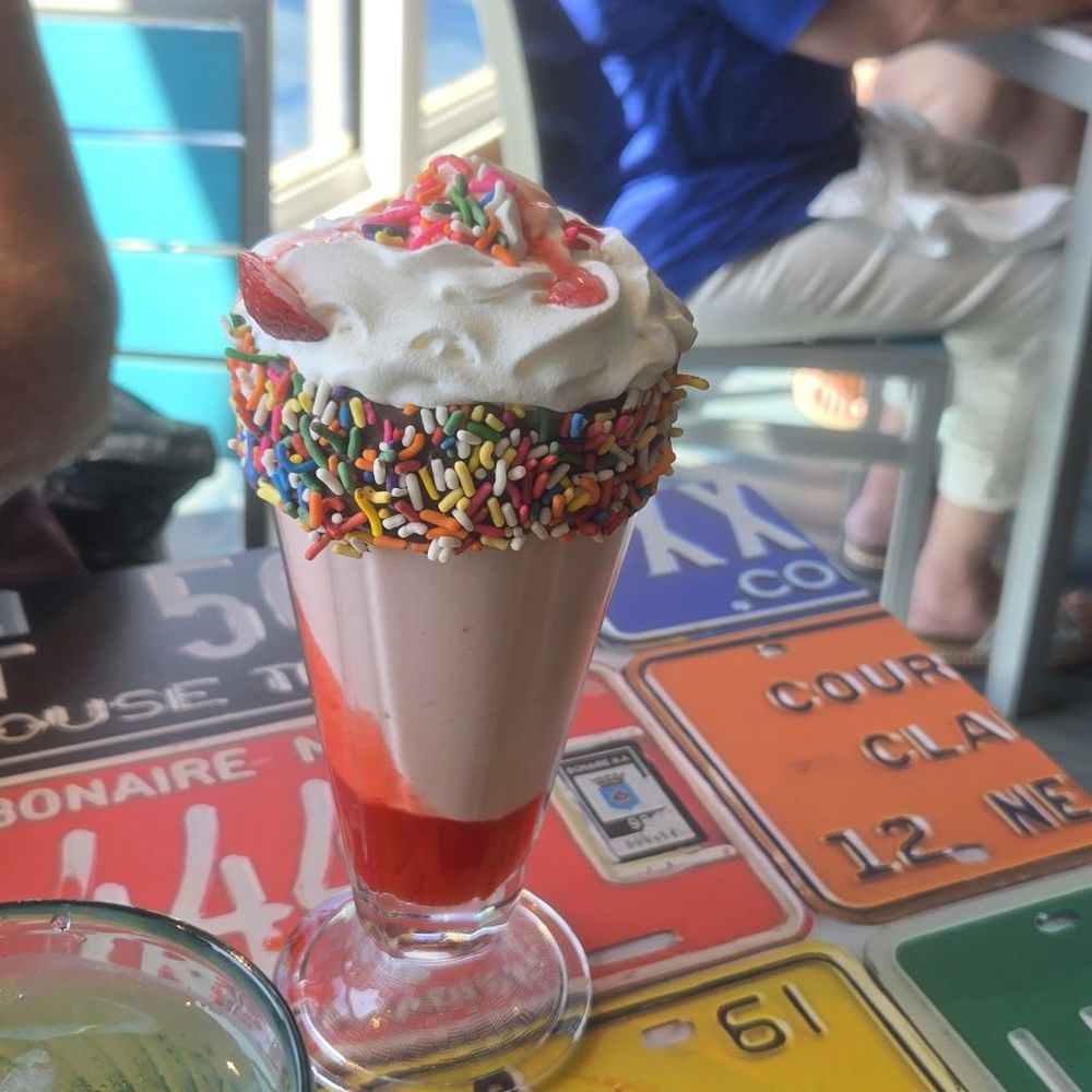Strawberry milkshake Strawberry milkshake
