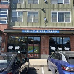 Stilly River Yarns - July 2024: our new storefront at Village Commons!