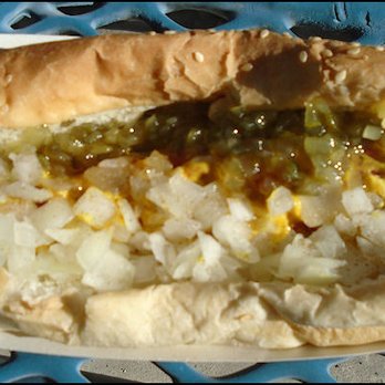 The Dog Spot - I went for a "Spicy Sausage" for my second dog of the day. It's not really all that spicy; just delicious! - Hot Dogs Near Me - Roseville, California