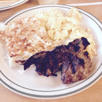 NORMS - The Sad Sirloin Steak and Eggs breakfast. "medium Rare" - Diners Near Me - Van Nuys, California