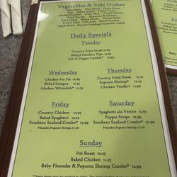 Southern Family Restaurant - Daily specials