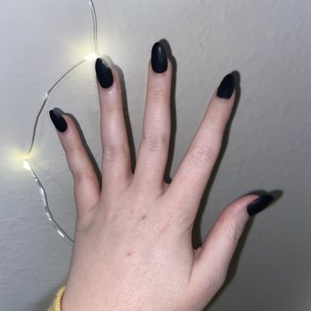 L'Amour Nails and Spa - Manicure with Acrylics and Black Matte Gel ($50 + tip!) - Nail Salons Near Me - San Antonio, Texas L'Amour Nails and Spa - Manicure with Acrylics and Black Matte Gel ($50 + tip!) - Nail Salons Near Me - San Antonio, Texas