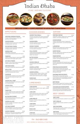Menu photo 1 Indian Dhaba Gainesville, TX