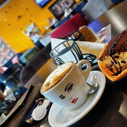 Coffee House Cafe - Latte, and tiramisu.