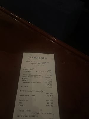 Menu photo 2 JT's Bar & Grill Phoenix, AZ