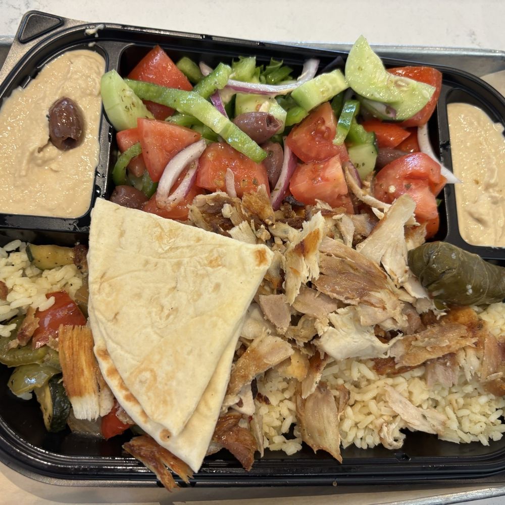 Apola Greek Grill - Plate chicken and Side 1 Pita - Greek Near Me - Irvine, California