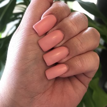 Magic Nails - 590 Rose water gel acrylics with matte top coat - Nail Salons Near Me - Edmond, Oklahoma Magic Nails - 590 Rose water gel acrylics with matte top coat - Nail Salons Near Me - Edmond, Oklahoma