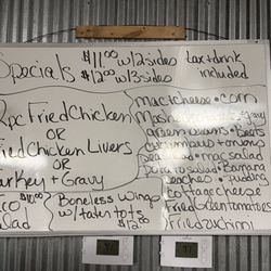 Skillet Fork Grill - The daily specials board the day we went