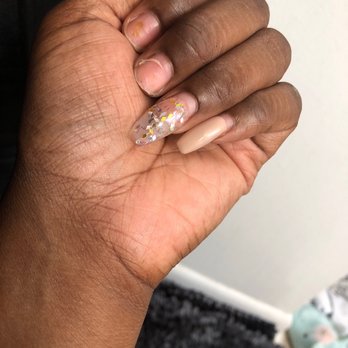 Allure Nails Spa - First time my nails broke. Looks like the index had too much contact with water for some reason. But my nails shouldn't be breaking off man - Nail Salons Near Me - Capitol Heights, Maryland