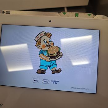 Johnie's Jr Broiler - Cute "Fat Boy" on credit card scanner - Burgers Near Me - La Palma, California Johnie's Jr Broiler - Cute "Fat Boy" on credit card scanner - Burgers Near Me - La Palma, California