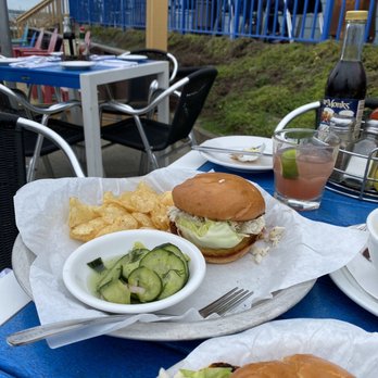 Sam's Chowder House - Blue Crab Sandwich. Very good! - Seafood Near Me - Half Moon Bay, California