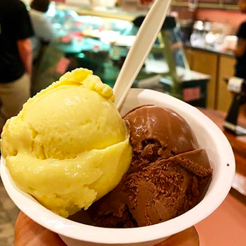 The Parlour - vegan chocolate and vegan mango-rita (tasted like a mango lassi) - Ice Cream & Frozen Yogurt Near Me - Durham, North Carolina The Parlour - vegan chocolate and vegan mango-rita (tasted like a mango lassi) - Ice Cream & Frozen Yogurt Near Me - Durham, North Carolina