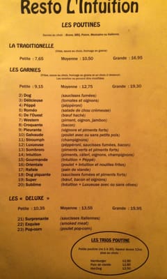 Menu photo 2 L'Intuition Quebec City, QC Menu photo 2 L'Intuition Quebec City, QC