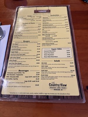 Menu photo 1 Country View Restaurant Greenland, NH Menu photo 1 Country View Restaurant Greenland, NH