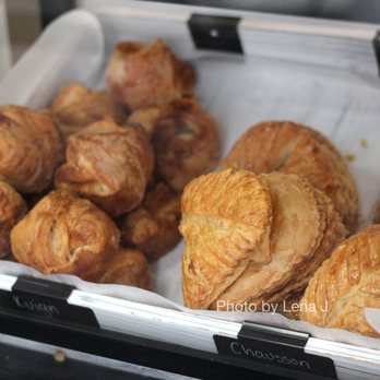 Delice Macarons - Viennoiseries on display: Kouign-Amann and Apple Chausson - Macarons Near Me - New York, New York Delice Macarons - Viennoiseries on display: Kouign-Amann and Apple Chausson - Macarons Near Me - New York, New York