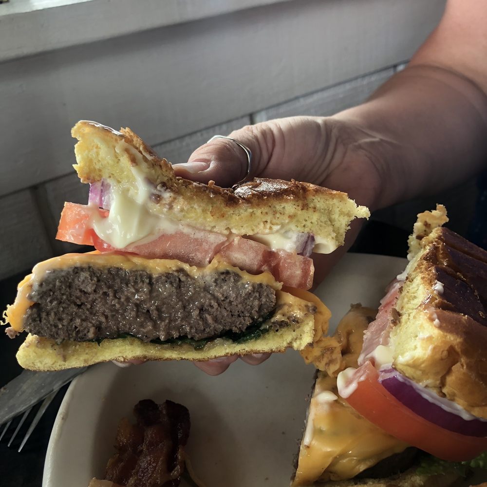 Habibi Lebanon - The burger was "fine" - Mediterranean Near Me - Davidson, North Carolina