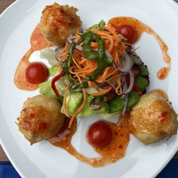 Ashes - Crab and Prawn Dumplings (comes with fries and small salad) - Pubs Near Me - Dingle, Kentucky