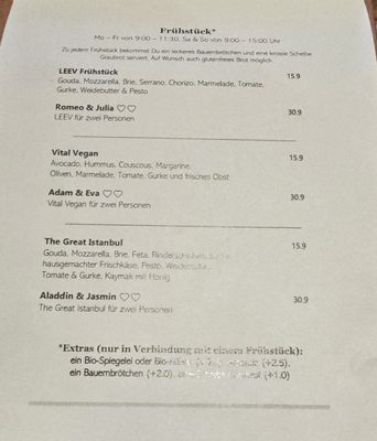 Menu photo 4 Café Leev Hamburg, HH Menu photo 4 Café Leev Hamburg, HH