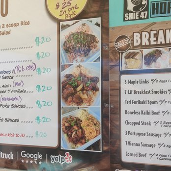 Da Bald Guy - Menu - 6/19/2023 - Food Trucks Near Me - Kahuku, Hawaii
