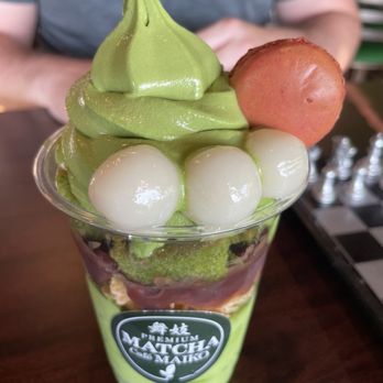Premium Matcha Cafe Maiko - This is the Maiko special with just matcha ice cream no agar jelly. - Coffee & Tea Near Me - Troy, Michigan Premium Matcha Cafe Maiko - This is the Maiko special with just matcha ice cream no agar jelly. - Coffee & Tea Near Me - Troy, Michigan