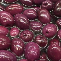 Purple olive poppers, stolen from Olive Bar @ $10.99/lb. I think I could live on olives (future experiment). Purple olive poppers, stolen from Olive Bar @ $10.99/lb. I think I could live on olives (future experiment).