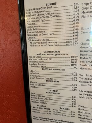 Menu photo 1 La Canasta Burrito Shoppe Phoenix, AZ Menu photo 1 La Canasta Burrito Shoppe Phoenix, AZ