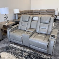 Queen City Homestore - Leather reclining loveseat