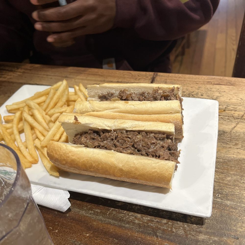 New Deck Tavern - Philly - was so moist and yum - onions inside - American Near Me - Philadelphia, Pennsylvania New Deck Tavern - Philly - was so moist and yum - onions inside - American Near Me - Philadelphia, Pennsylvania