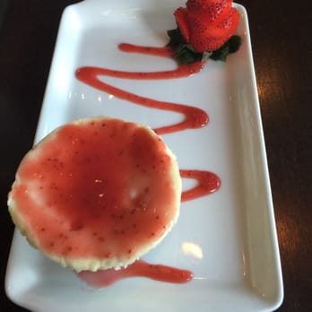 Saltus River Grill - Cheese cake with strawberry topping! - Sushi Bars Near Me - Beaufort, South Carolina Saltus River Grill - Cheese cake with strawberry topping! - Sushi Bars Near Me - Beaufort, South Carolina