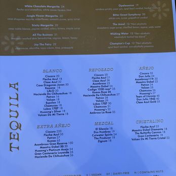 Mustangs & Burros - Cocktail menu - Lounges Near Me - La Jolla, California