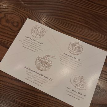 Akahoshi Ramen - Menu - Ramen Near Me - Chicago, Illinois