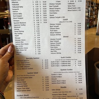 Mika Sushi - Menu April 2023 - Sushi Bars Near Me - Camarillo, California