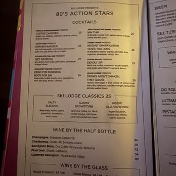 Ski Lodge - Menu - Cocktail Bars Near Me - Las Vegas, Nevada Ski Lodge - Menu - Cocktail Bars Near Me - Las Vegas, Nevada