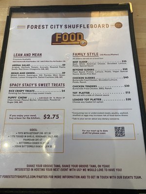 Menu photo 5 Forest City Shuffleboard Cleveland, OH Menu photo 5 Forest City Shuffleboard Cleveland, OH