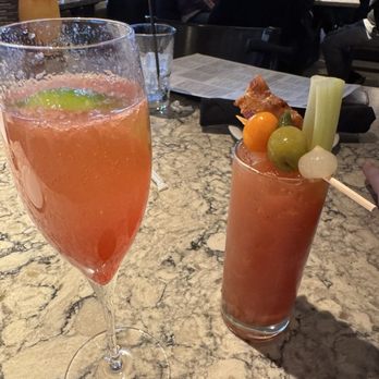 Firebirds Wood Fired Grill - Paloma mimosa and Hail Mary - Seafood Near Me - Frederick, Maryland