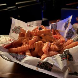 Nacho cheese fries