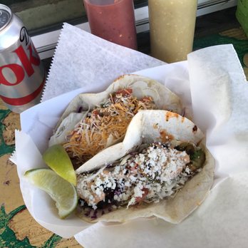 The Beach House - Spicy shrimp taco and carne taco - Mexican Near Me - Phoenix, Arizona