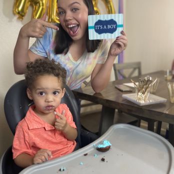 Downtown Batter - We still made our reveal special without the doomed cake. - Custom Cakes Near Me Downtown Batter - We still made our reveal special without the doomed cake. - Custom Cakes Near Me