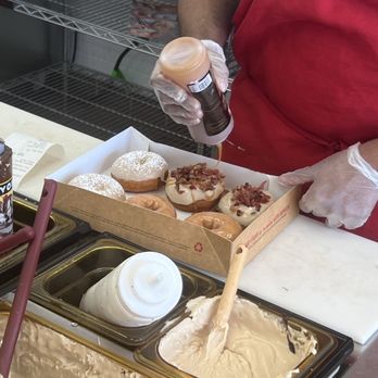 Duck Donuts - Maple bacon berry, French toast, and glazed - Donuts Near Me - Naperville, Illinois