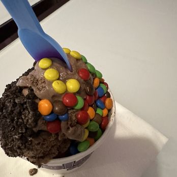 Yolo Cafe - a chocolate ice cream with m & m's - Ice Cream & Frozen Yogurt Near Me - Keene, New Hampshire Yolo Cafe - a chocolate ice cream with m & m's - Ice Cream & Frozen Yogurt Near Me - Keene, New Hampshire