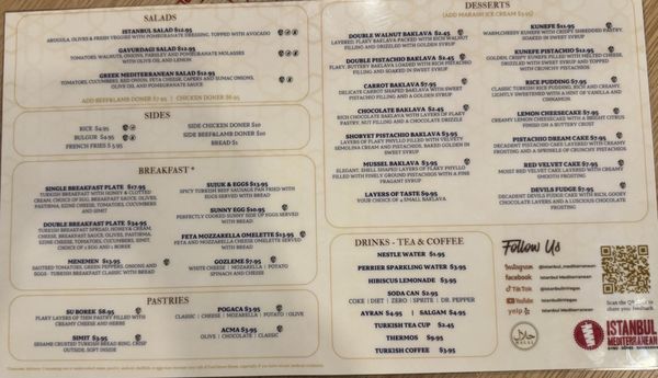 Menu photo 8 Istanbul Mediterranean 2 Las Vegas, NV