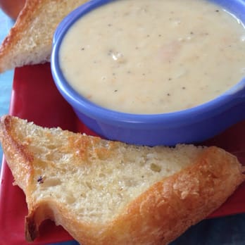 The Lighthouse Grill - Clam chowder with toast - American Near Me - Trinidad, California The Lighthouse Grill - Clam chowder with toast - American Near Me - Trinidad, California
